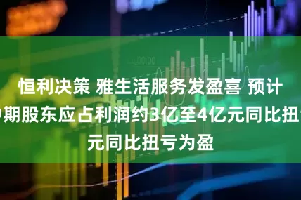 恒利决策 雅生活服务发盈喜 预计取得中期股东应占利润约3亿至4亿元同比扭亏为盈