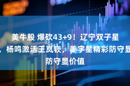 美牛股 爆砍43+9！辽宁双子星狂飙，杨鸣激活王岚嵚，姜宇星精彩防守显价值